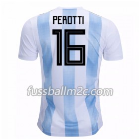 Fußballtrikots Argentinien Perotti 16 Heim Trikotsatz WM 2018
